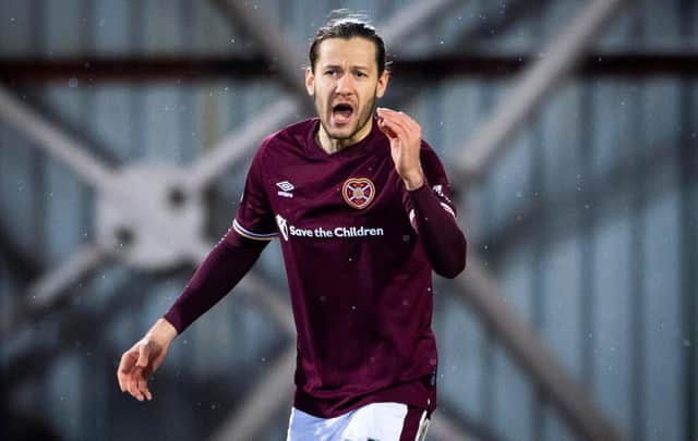 Peter Haring started Saturday's match between Hearts and Queen of the South among the substitutes. Picture: SNS