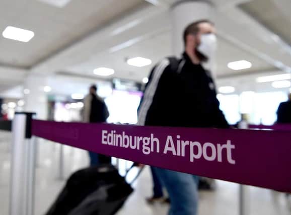 Edinburgh airport also has new social distancing measures in place