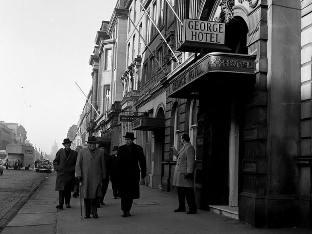 The prestigious George Hotel is seen here back in February 1963.
