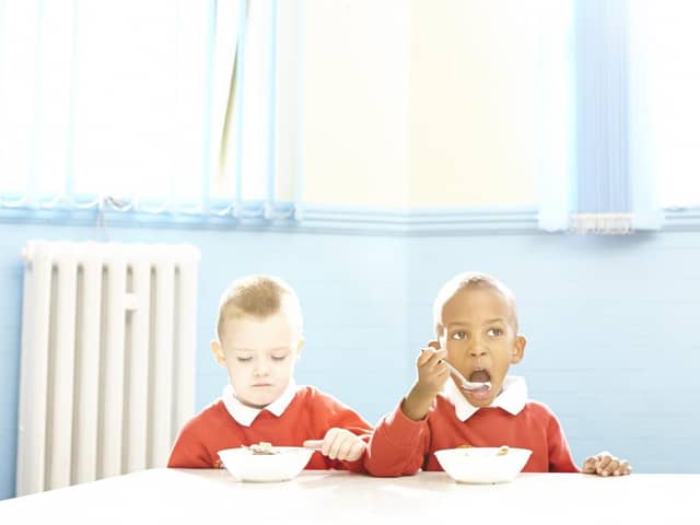 Children enjoying a Breakfast Club.