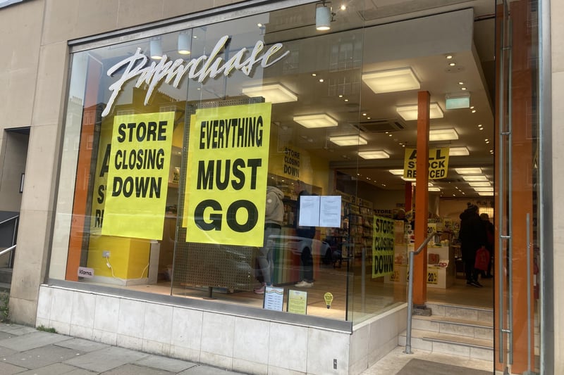 Paperchase in George Street launched a massive closing down sale in February after the stationery chain fell into administration.
More than 100 Paperchase stores across the UK closed while Tesco bought the Paperchase brand but not its high street shops.