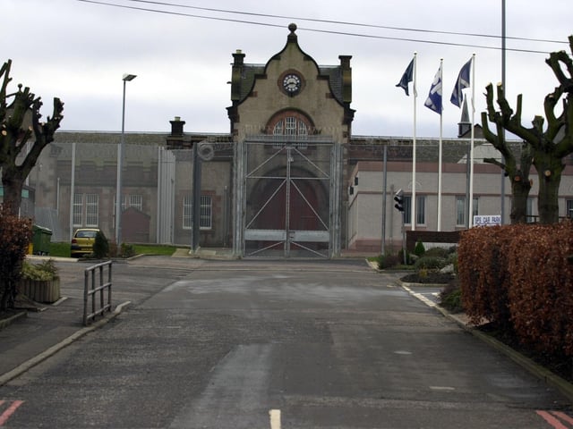 The daunting sight of the entrance to Saughton Prison also known as Edinburgh Prison, pictured in 2012.