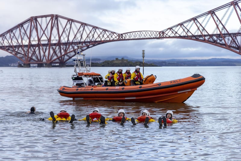 The RNLI stand watch at the South Queensferry event