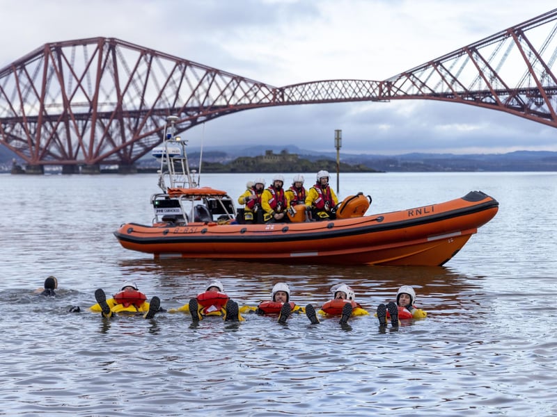 The RNLI stand watch at the South Queensferry event