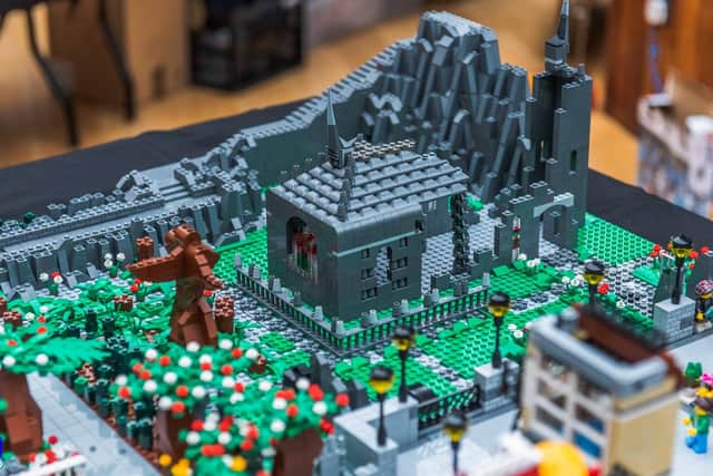 LEGO models of all shapes and sizes are set to go on display in Edinburgh this spring. Pictured: A graveyard model