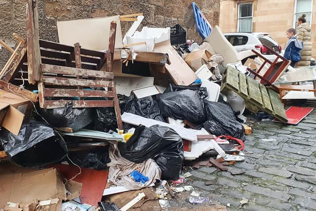 Stock image of fly tipping, by John Devlin.