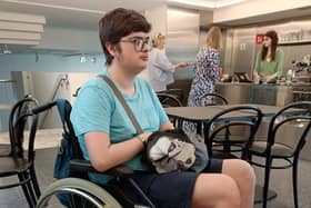 Michael Cloke, 17, from Edinburgh, was told by easyJet that they could not locate his wheelchair, after a flight from the Scottish Capital to Paris. (Photo credit: Gillian Cloke/PA Wire)