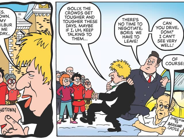 Dominic Cummings' ill-fated trip to Barnard Castle is lampooned in the special edition of the Beano.