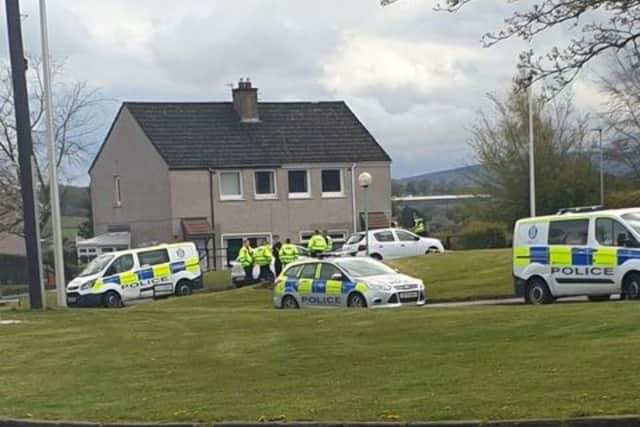 Police were called to the house on Dykes Road, close to the YMCA, at around 12:15pm on Wednesday, after concerns were raised for a person’s wellbeing. (Credit: Amanda Ramsay)