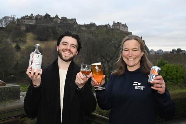 Pictured are Talonmore and Jump/Ship Brewing  owners Lewis Kennedy and Sonja Mitchell. Photo by Greg Macvean.