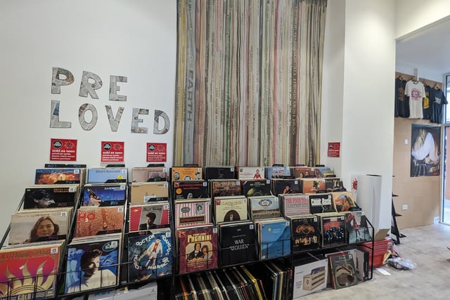 The new store has a preloved section for secondhand records.