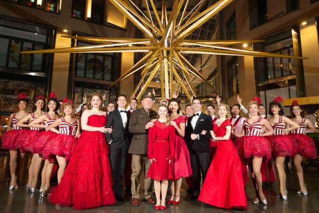 The cast of White Christmas The Musical at the Edinburgh Playhouse
