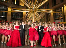 The cast of White Christmas The Musical at the Edinburgh Playhouse