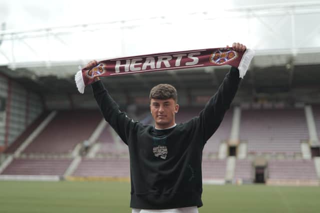 Lewis Neilson has joined Hearts after leaving Dundee United. Pic: Heart of Midlothian FC