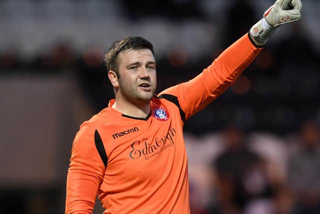 Spartans goalkeeper Blair Carswell was previously on the books at Hearts. Picture: SNS