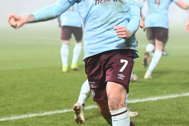 Jamie Walker can't contain his joy and emotion after scoring what proved to be the winner the winner