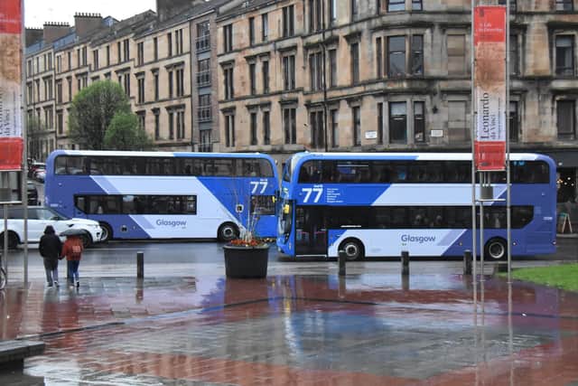 Only one in four seats on First Bus services will be available. Picture: First Glasgow.