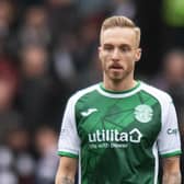 Jimmy Jeggo made his Hibs debut against Hearts - just hours after signing from Eupen