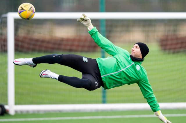 Goalkeeper Ofir Marciano has enjoyed a successful spell at Hibs since joining in 2016 but the Israeli international has yet to commit his future to the Easter Road club and negotiations regarding a new deal are ongoing. Photo by Mark Scates / SNS Group