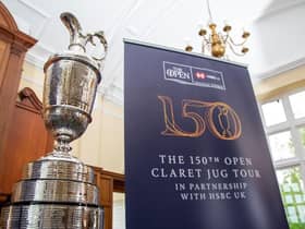 The iconic Claret Jug trophy will visit Edinburgh in July.
