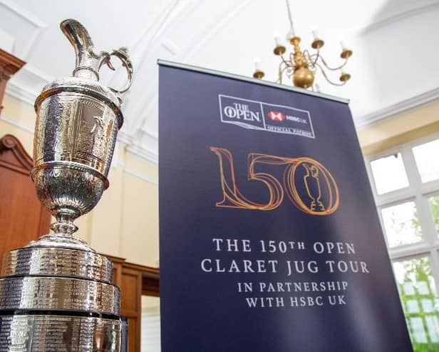 The iconic Claret Jug trophy will visit Edinburgh in July.