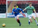 Tony Weston of Rangers and Dane Murray of Celtic have both featured for their respective B teams in the Lowland League this season.  (Photo by Craig Brown / SNS Group)