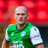 Hibs midfielder Alex Gogic has been forced to withdraw from his first ever Cyprus squad. Pic: Mark Scates - SNS Group