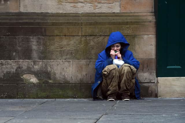 Homelessness is a growing crisis in Scotland (Picture: Andy Buchanan/AFP via Getty Images)