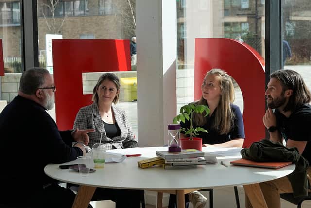 The start-up studio launched by Bright Red Triangle, the enterprise hub at Edinburgh Napier, will operate on a hot-desk basis, initially from nine to five, Monday to Friday.