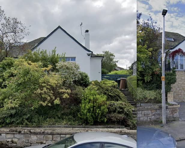 An Edinburgh man will be ordered to rebuild a wall he knocked down to create a driveway. Image: Google.