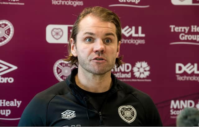 Hearts head coach Robbie Neilson reckons Scottish football should be able to make it to the start of the winter break. Picture: SNS