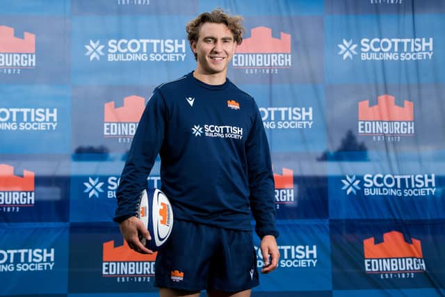 Jamie Ritchie during an Edinburgh Rugby sponsorship announcement. Picture: Ross Parker/SNS