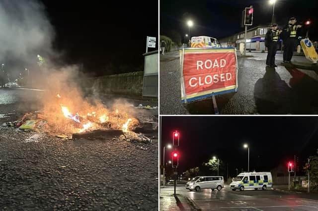 The Niddrie area was locked down after a serious disturbance on Bonfire Night. Picture: Dan Barker/PA Wire.