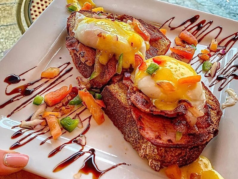 Café Vigo in St John's Road, Corstorphine, serves up a mean brunch - like this eggs Benedict with crispy bacon. Dishes range from a 'butcher's choice' breakfast, to vegan and veggie options, breakfast wraps, black pudding hot rolls, and more.