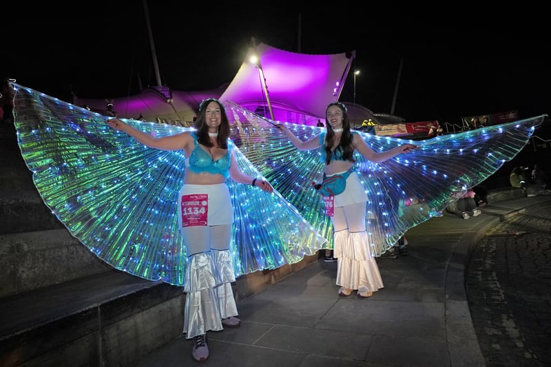 There were many brilliant outfits and brightly decorated bras to be seen on the night.