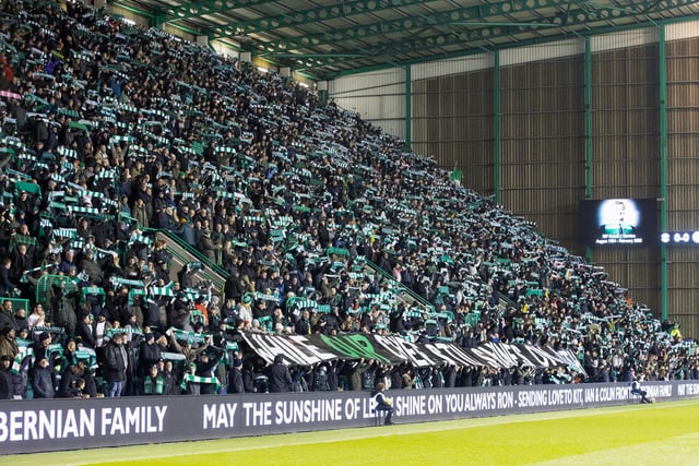 A sea of green and white as the fans pay tribute