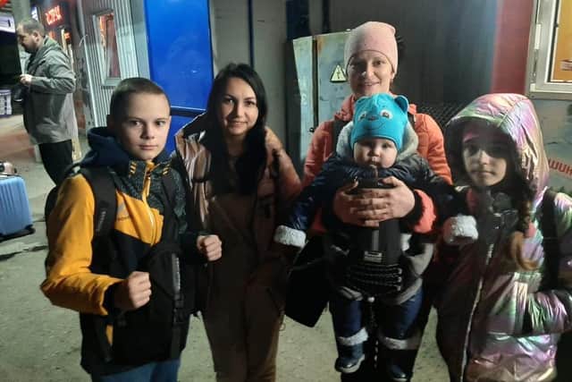 Steve Cardownie's Ukrainian relatives pictured in Poland after fleeing Russian forces in Ukraine