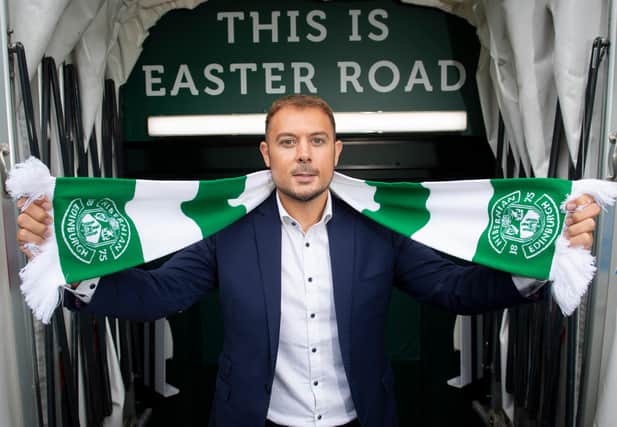 New Hibs chief executive Ben Kensell meets the media for the first time.