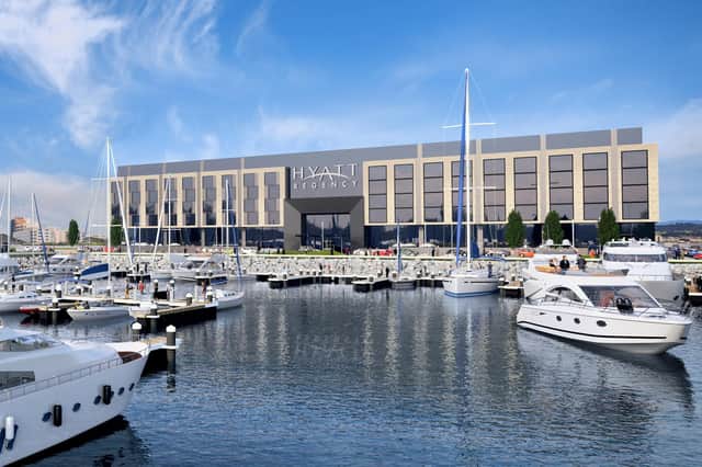 The plans include a four-star hotel, 1,800 new homes and 427 fully-serviced marina berths