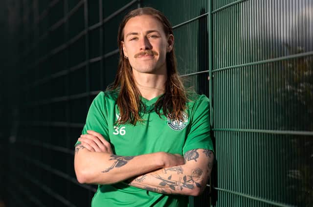 Jackson Irvine has a big few weeks to look forward to with Hibs before turning his attentions to international duties. Photo by Alan Harvey / SNS Group