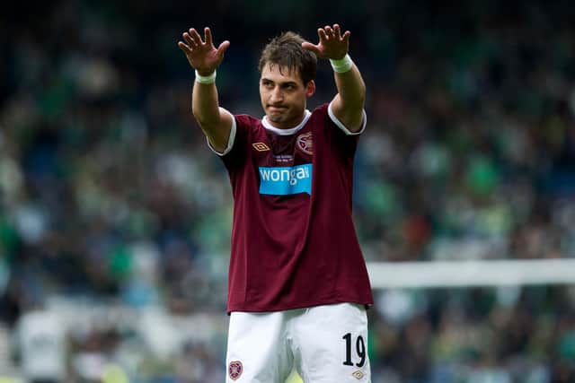 Hearts hero Rudi Skacel won't be returning to Tynecastle this Saturday. Picture: SNS