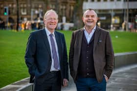 From left: Equity Gap's founder Jock Millican with fellow director Fraser Lusty. Picture: Chris Watt.