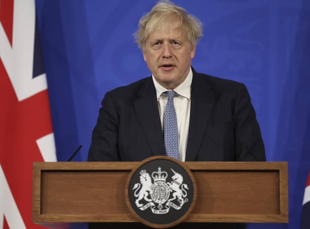 Boris Johnson is shrugging off the result of the confidence vote, just as he shrugs off everything else.   Picture: Andrew Parsons.