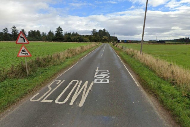 This area was ranked fifth in the list of most dangerous roads. It has a rate of 133.5 deaths or serious injuries per 100,000 motorists. Last year, a motorcyclist died after a crash on B961 in Angus.