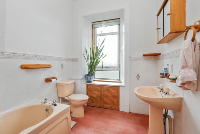 The bathroom at 12 Polton Bank, Lasswade. Photo supplied by selling agent McDougall McQueen.