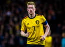 Belgium midfielder Kevin de Bruyne usually prefers short sleeves when playing for club and country.
