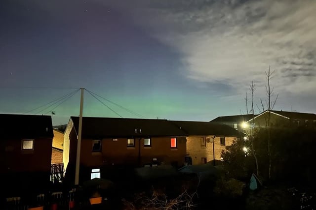 The phenomenon was spotted from Chesser in Edinburgh. One resident was looking over Costorphine Hill when they saw a big wave of green lights.