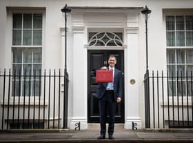 Chancellor of the Exchequer Jeremy Hunt leaves 11 Downing Street, London, with his ministerial box before delivering the UK Budget (Picture: Stefan Rousseau/PA Wire)