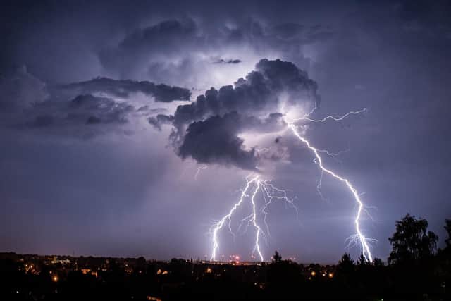 Thunderstorms could hit Edinburgh and the Lothians this weekend.