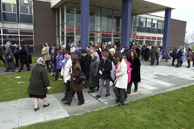 Stevenson College staff showed their disapproval at the levels of funding proposed for the college by walking out of classes in March, 2001.